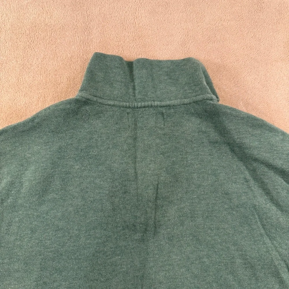 Polo Ralph Lauren Quarter Zip Pullover Cotton Pony Preppy Green Men's Sz L